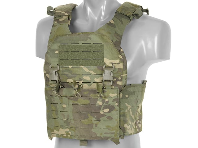 Plate Carrier QRF Laser-Cut Buckle Up Multicamo Tropic di 8FIELDS