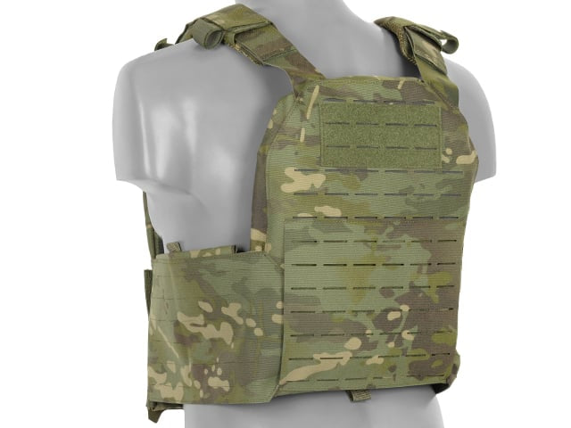 Plate Carrier QRF Laser-Cut Buckle Up Multicamo Tropic di 8FIELDS