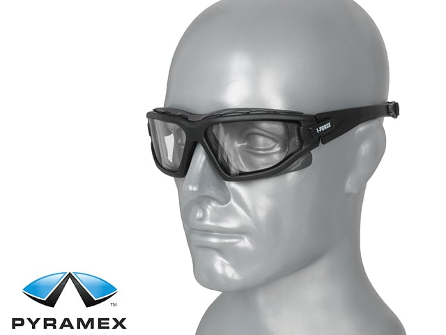 Occhiali balistici I-Force H2X anti-appannamento trasparenti di PYRAMEX