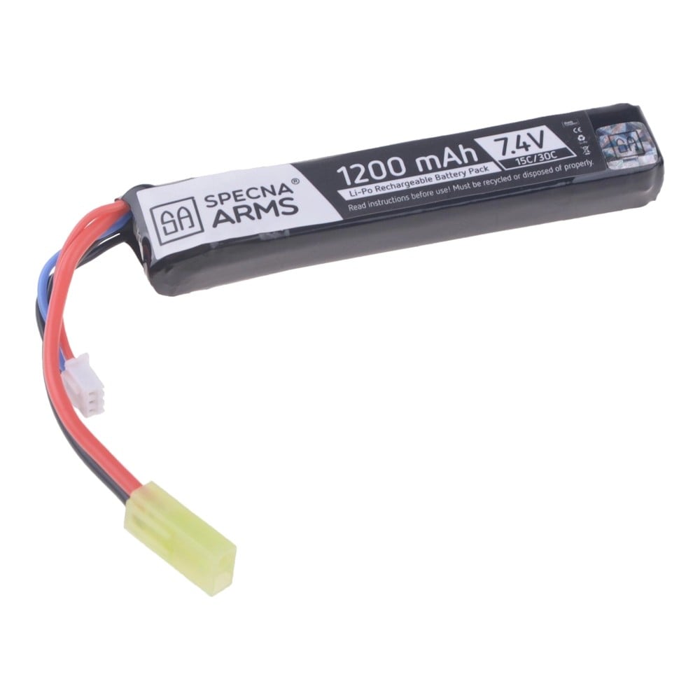 Batteria Li-Po 7.4V 1200mAh 15/30C di SPECNA ARMS