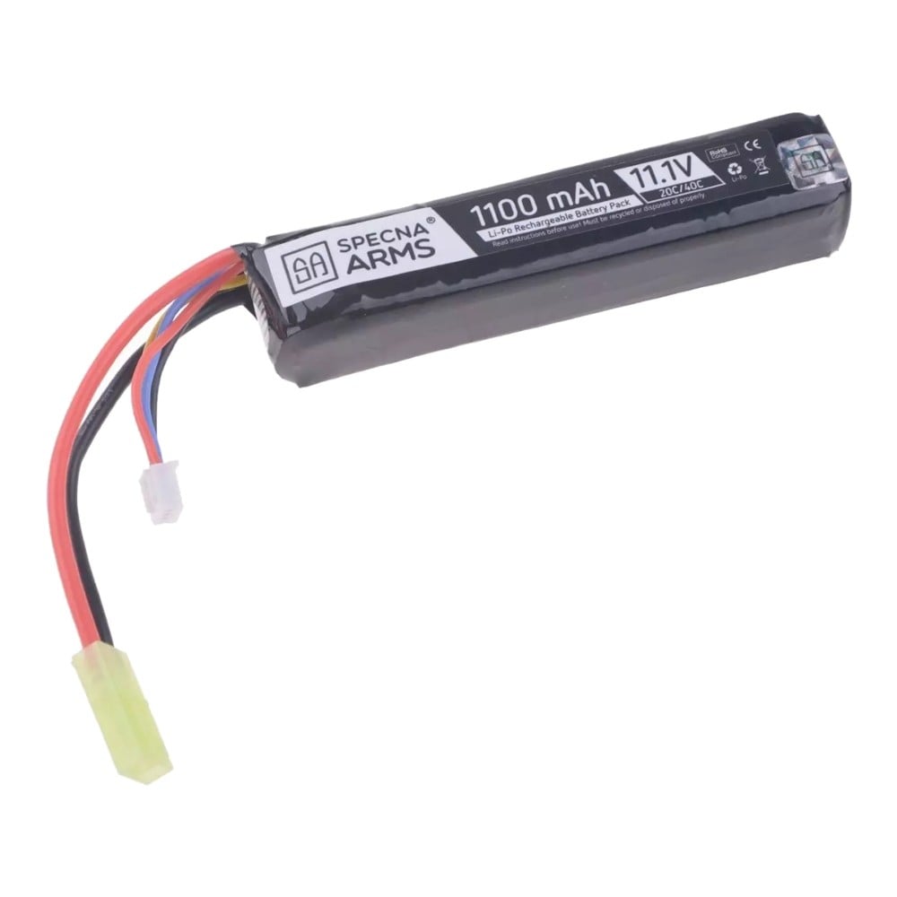 Batteria Li-Po 11.1V 1100mAh 20/40C di SPECNA ARMS