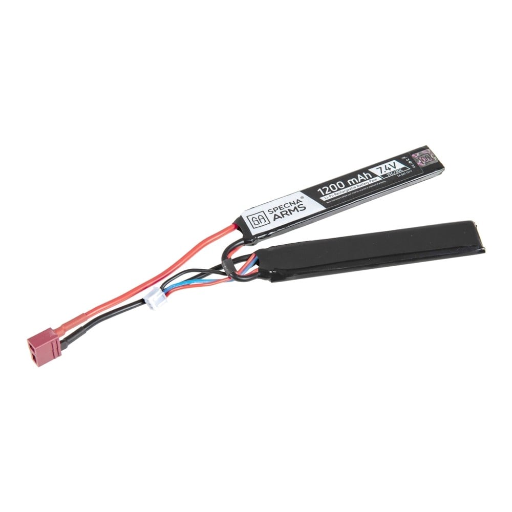 Batteria Li-Po 7.4V 1200mAh 15/30C Butterfly Deans di SPECNA ARMS